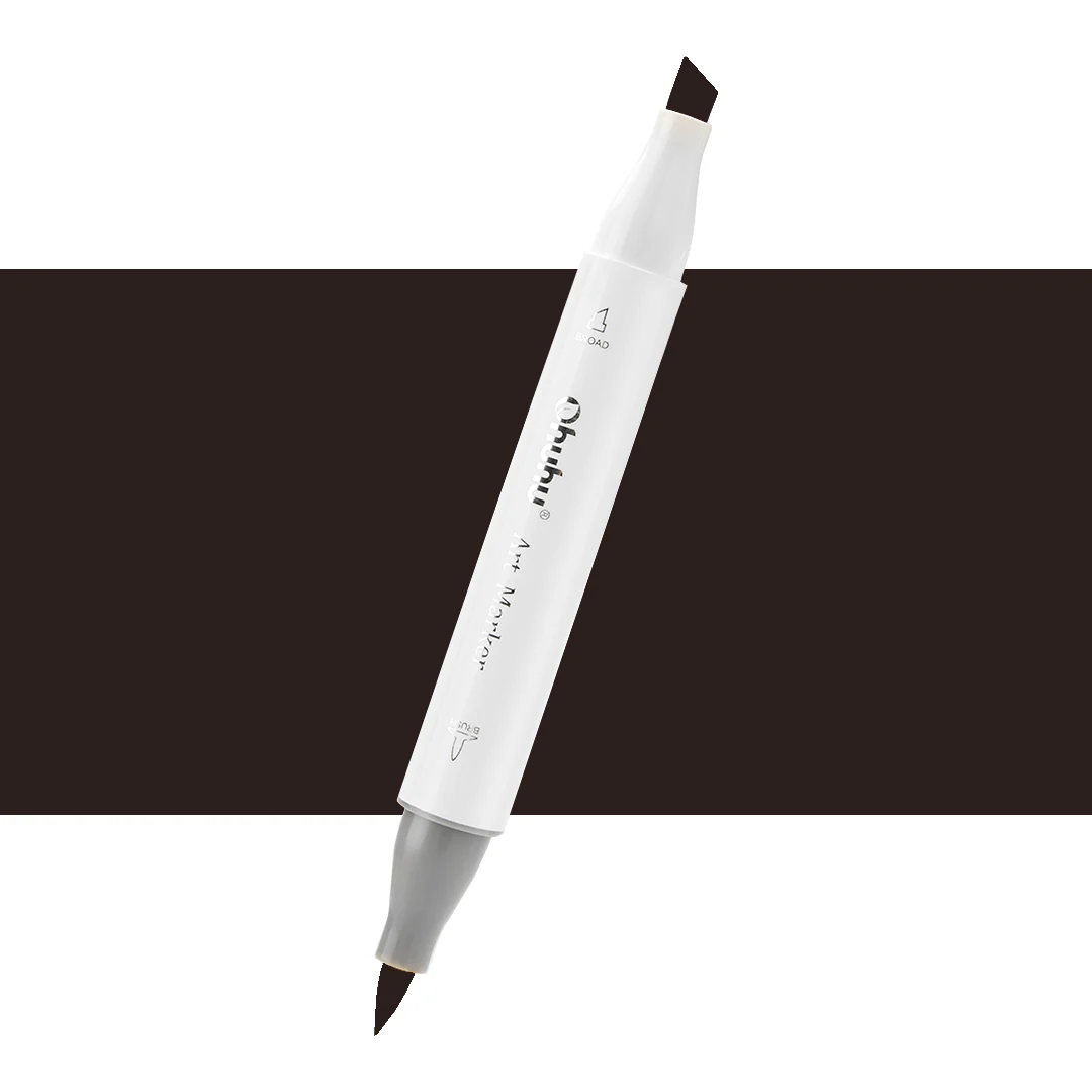 Ohuhu Honolulu 120 Individual Marker, Brush & Chisel