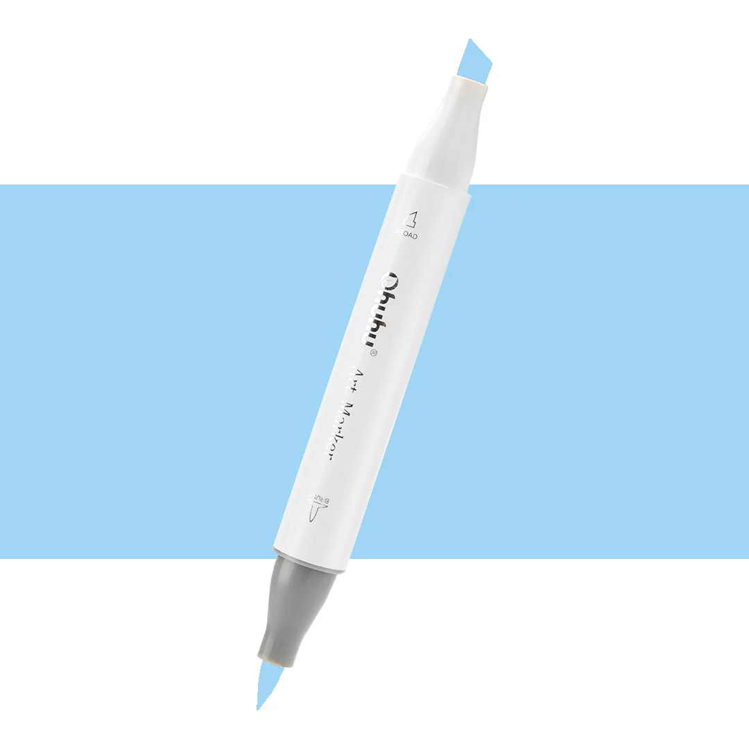 Ohuhu Honolulu PB7 / B08 Individual Marker, Brush & Chisel