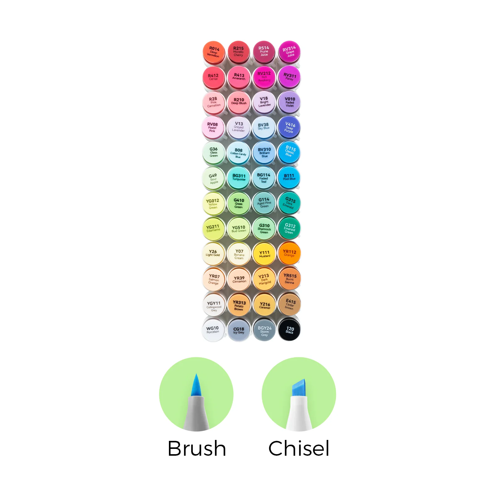 Ohuhu Honolulu 48 Colors Dual Tips Alcohol Art Markers (Ships from Asia Warehouse)
