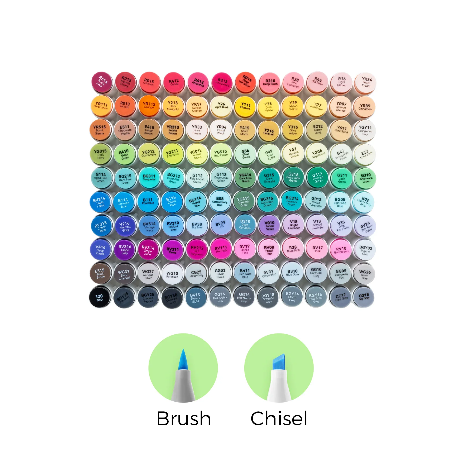 Ohuhu Honolulu 120 Colors Dual Tips Alcohol Art Marker (Ships from Asia Warehouse)