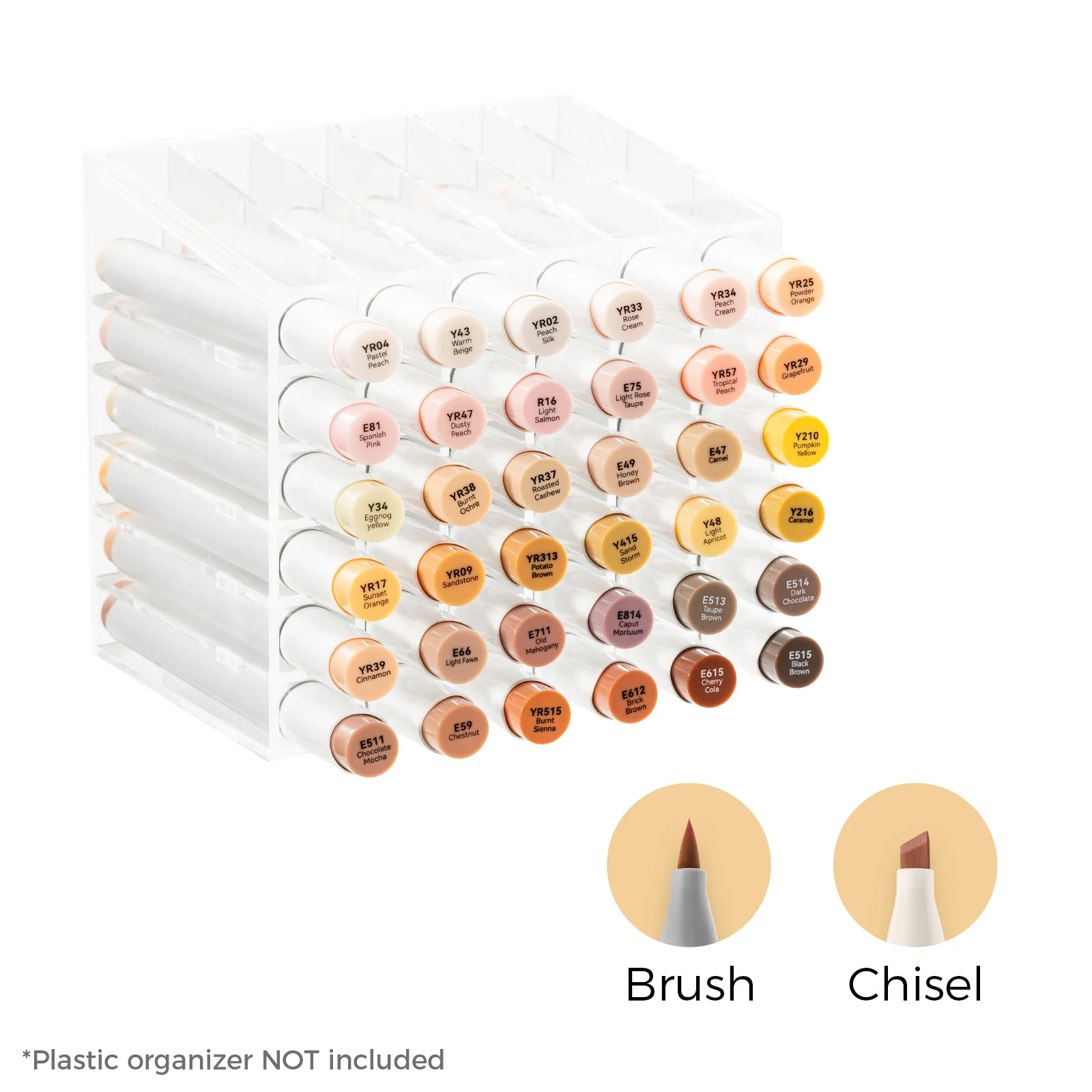 Ohuhu Honolulu 36 Skin Tone Colors Dual Tips Alcohol Art Markers (Ships from Asia Warehouse)