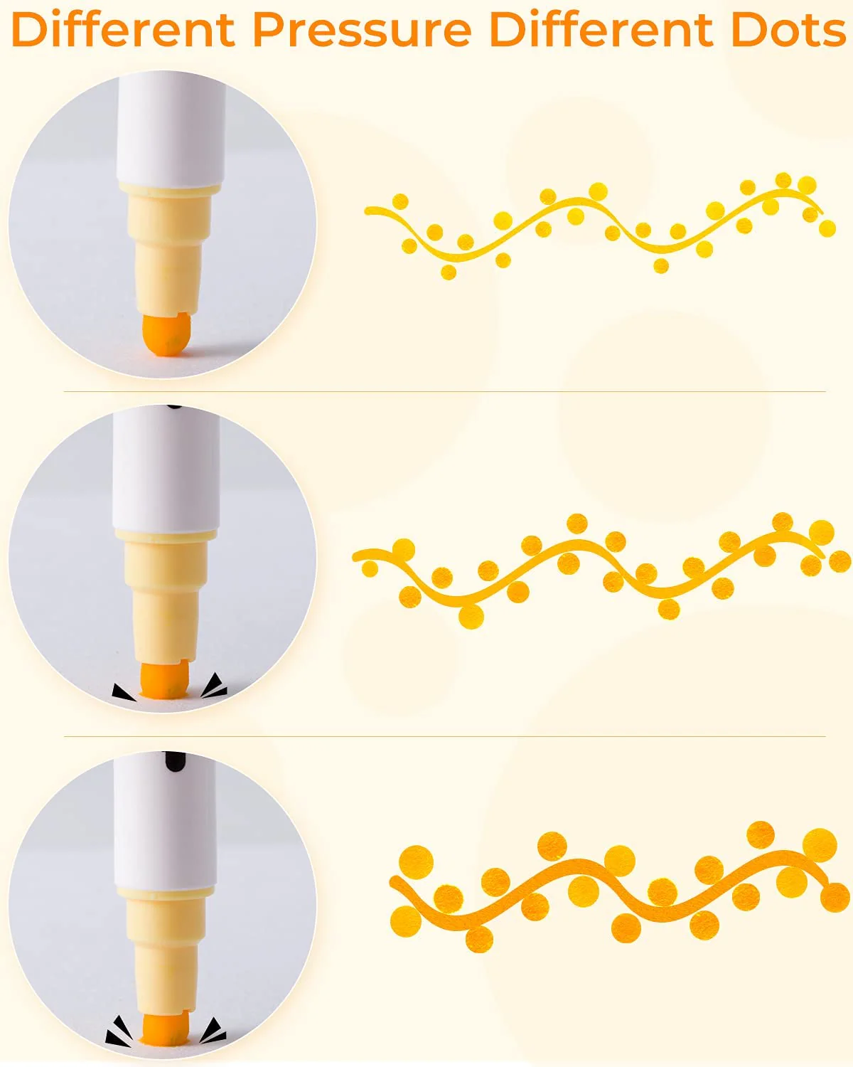 Ohuhu Dual Tip Dot Markers 15 Colors Dot Marker Pens (Fine & Dot) (Ships from Asia Warehouse)