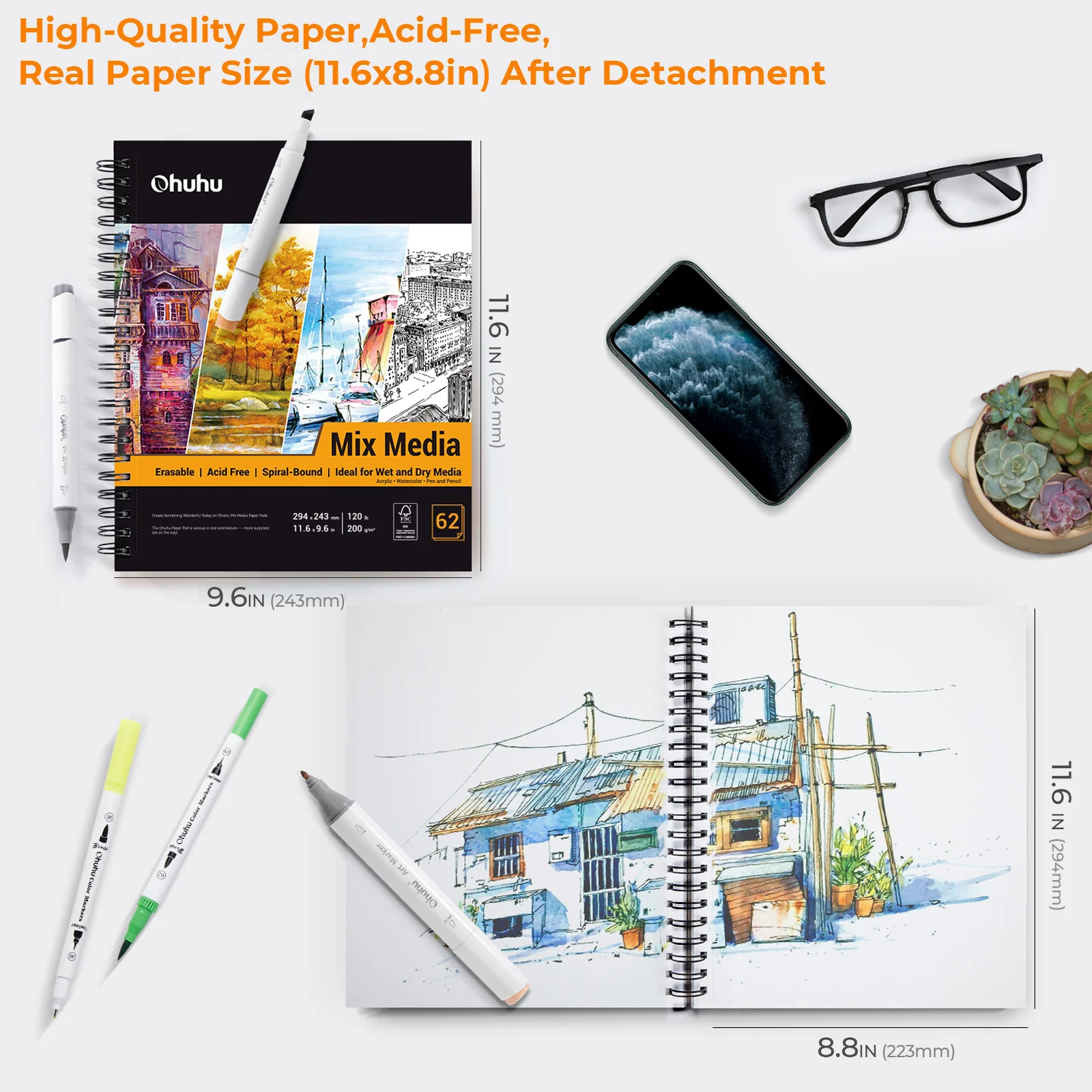 948-ohuhu-spiral-bound-mix-media-pad-for-multiple-techniques-1.webp